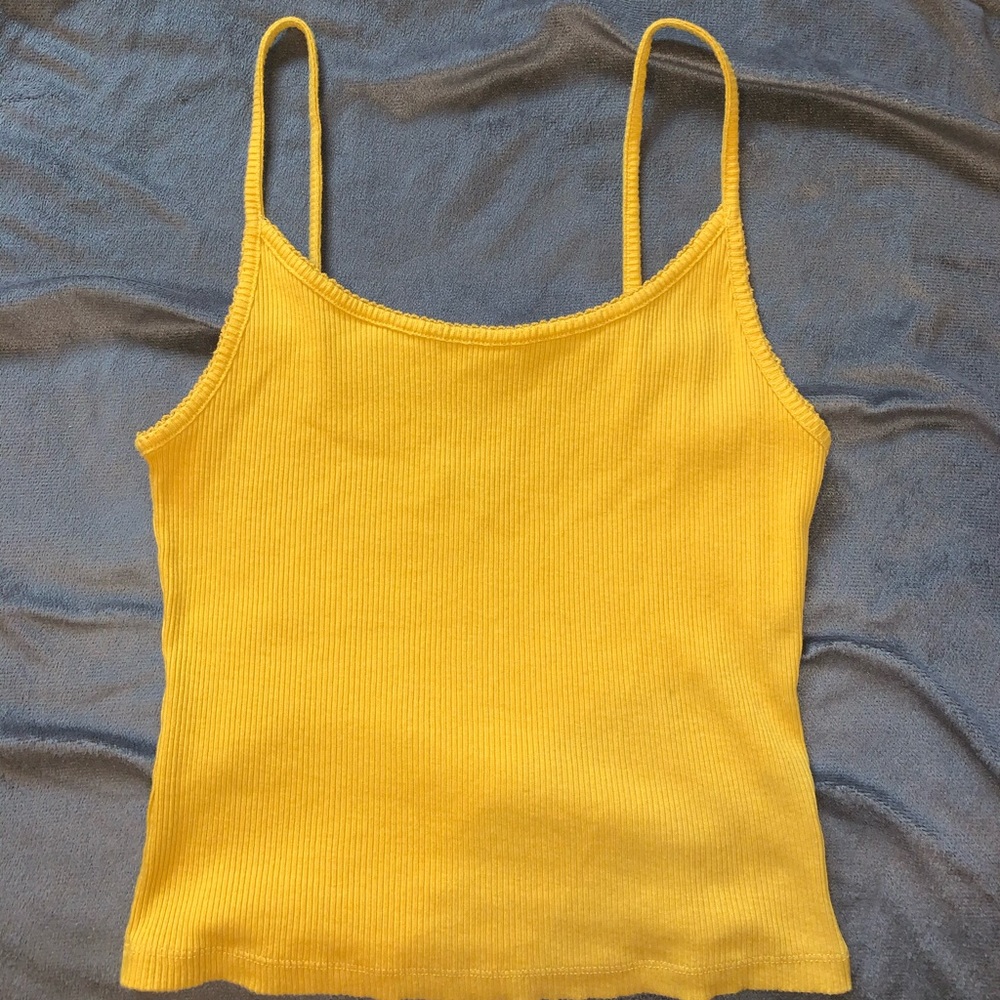 Yellow Tank Top (Semi Cropped)